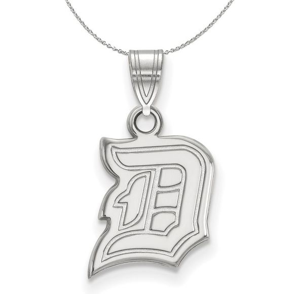 Sterling Silver Duquesne U Small Pendant Necklace - 16 Inch - Picture 1 of 7